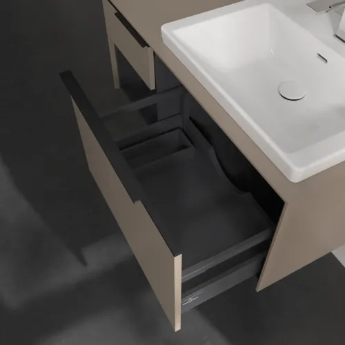 Bild von VILLEROY BOCH Subway 3.0 Waschbeckenunterschrank, 2 Auszüge, 1001 x 423 x 516 mm, Taupe / Taupe #C57101VM