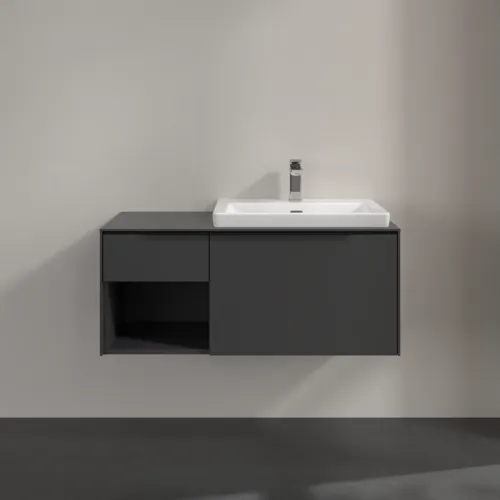 Bild von VILLEROY BOCH Subway 3.0 Waschbeckenunterschrank, 2 Auszüge, 1001 x 423 x 516 mm, Graphite / Graphite #C57101VR