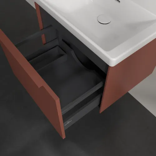Obrázek VILLEROY BOCH Subway 3.0 Vanity unit, 1 zásuvka, 572 x 429 x 478 mm, vínově červená #C57702AH