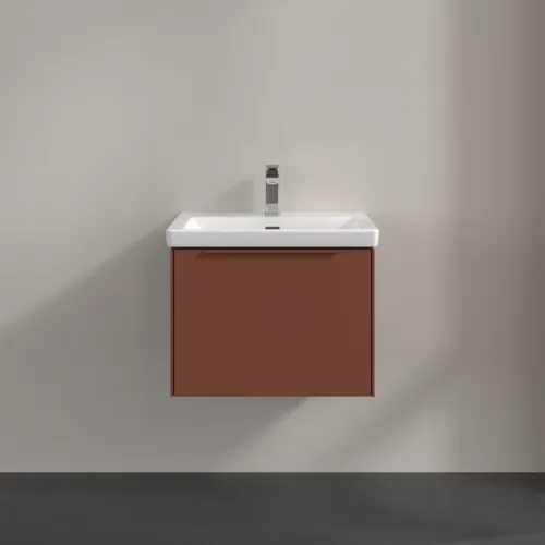 Obrázek VILLEROY BOCH Subway 3.0 Vanity unit, 1 zásuvka, 572 x 429 x 478 mm, vínově červená #C57702AH