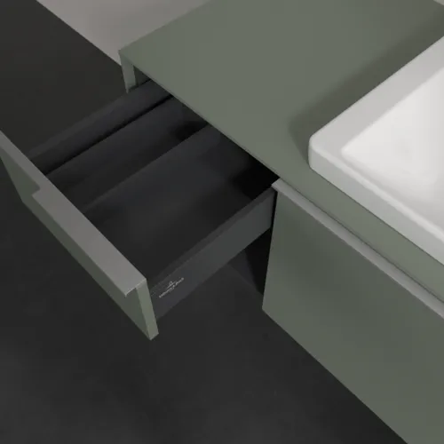 Bild von VILLEROY BOCH Subway 3.0 Waschbeckenunterschrank, mit Beleuchtung, 2 Auszüge, 1001 x 423 x 516 mm, Soft Green / Soft Green #C571L0AF