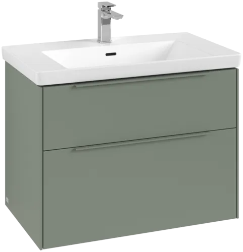 Зображення з  VILLEROY BOCH Subway 3.0 Vanity unit, with lighting, 2 pull-out compartments, 772 x 576 x 478 mm, Soft Green #C574L2AF