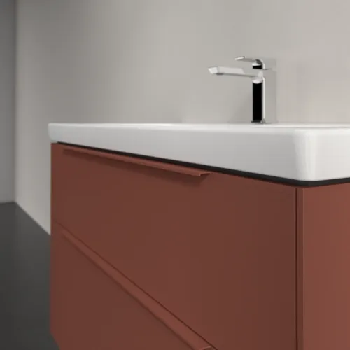 Obrázek VILLEROY BOCH Subway 3.0 Vanity unit, s osvětlením, 2 výsuvy, 973 x 576 x 478 mm, vínově červená #C570L2AH