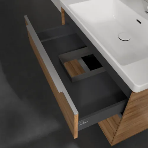 Picture of VILLEROY BOCH Subway 3.0 Vanity unit, 2 pull-out compartments, 772 x 576 x 478 mm, Oak Kansas #C57400RH