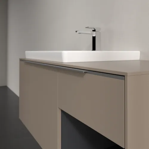 Bild von VILLEROY BOCH Subway 3.0 Waschbeckenunterschrank, 2 Auszüge, 1001 x 423 x 516 mm, Taupe / Taupe #C57200VM