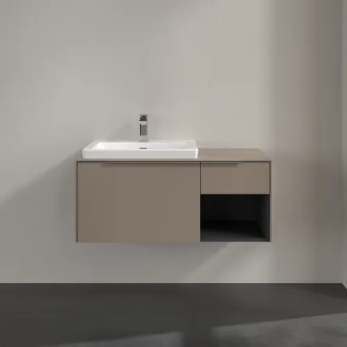 Bild von VILLEROY BOCH Subway 3.0 Waschbeckenunterschrank, 2 Auszüge, 1001 x 423 x 516 mm, Taupe / Taupe #C57200VM