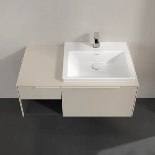 Bild von VILLEROY BOCH Subway 3.0 Waschbeckenunterschrank, 2 Auszüge, 1001 x 423 x 516 mm, Cashmere Grey / Cashmere Grey #C57102VN
