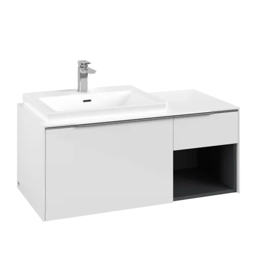 Picture of VILLEROY BOCH Subway 3.0 Vanity unit, 2 pull-out compartments, 1001 x 423 x 516 mm, Brilliant White / Brilliant White #C57200VE