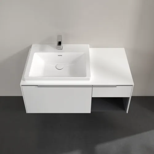 Bild von VILLEROY BOCH Subway 3.0 Waschbeckenunterschrank, 2 Auszüge, 1001 x 423 x 516 mm, Brilliant White / Brilliant White #C57200VE