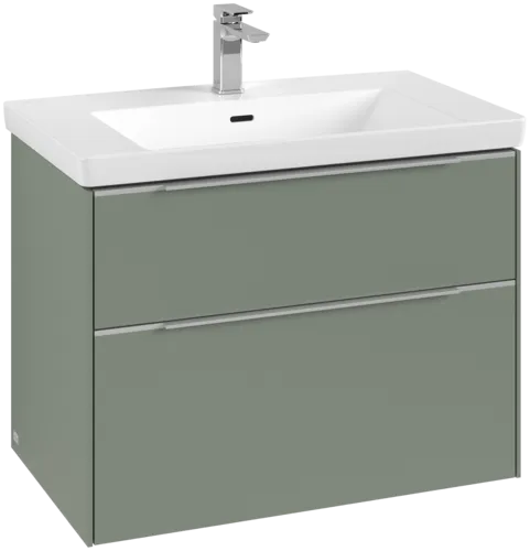 Obrázek VILLEROY BOCH Subway 3.0 Vanity unit, with lighting, 2 pull-out compartments, 772 x 576 x 478 mm, Soft Green #C574L0AF