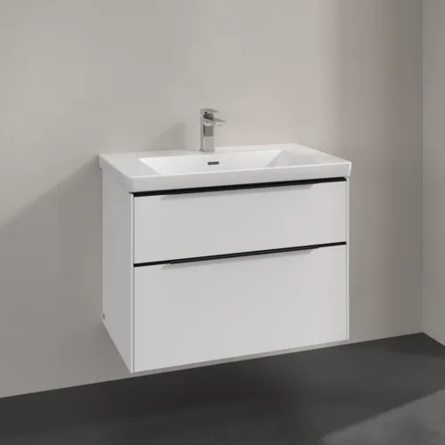 Bild von VILLEROY BOCH Subway 3.0 Waschbeckenunterschrank, 2 Auszüge, 772 x 576 x 478 mm, Pure White #C57401VF
