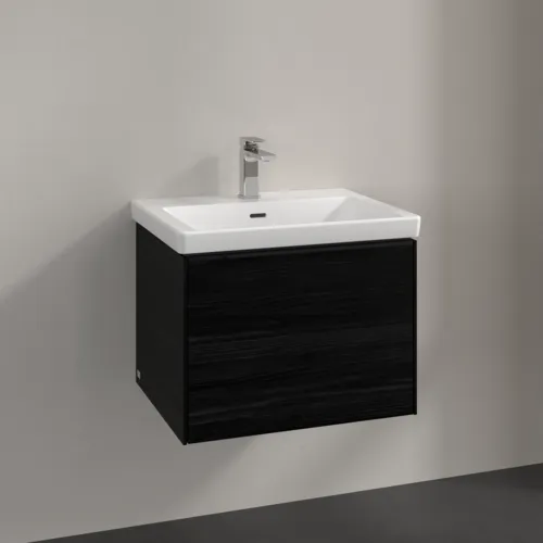 Bild von VILLEROY BOCH Subway 3.0 Waschbeckenunterschrank, 1 Auszug, 572 x 429 x 478 mm, Black Oak #C57701AB