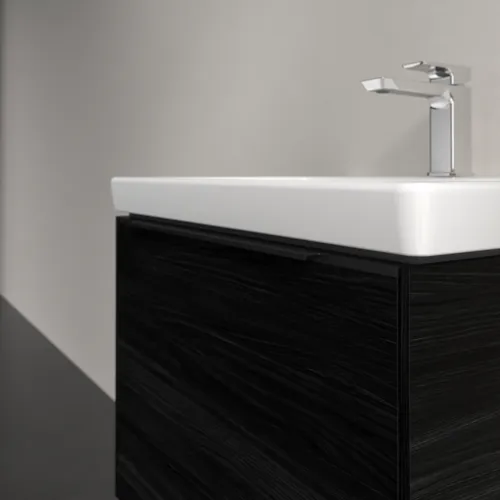 Bild von VILLEROY BOCH Subway 3.0 Waschbeckenunterschrank, 1 Auszug, 572 x 429 x 478 mm, Black Oak #C57701AB