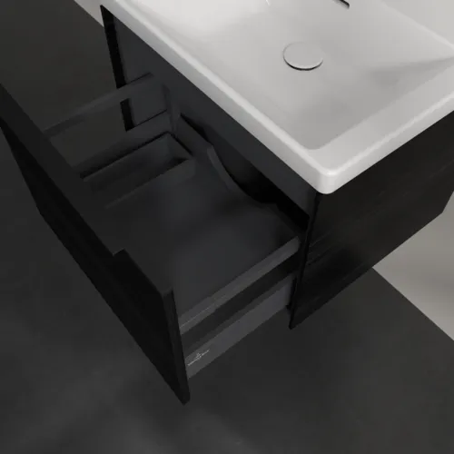 Bild von VILLEROY BOCH Subway 3.0 Waschbeckenunterschrank, 1 Auszug, 572 x 429 x 478 mm, Black Oak #C57701AB