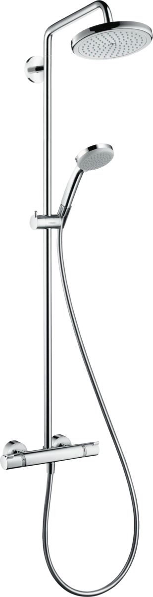 Bild von HANSGROHE Croma Showerpipe 220 1jet mit Thermostat #27185000 - Chrom