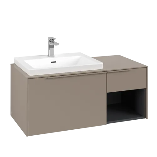 VILLEROY BOCH Subway 3.0 Vanity unit, 2 pull-out compartments, 1001 x 423 x 516 mm, Taupe / Taupe #C57202VM resmi