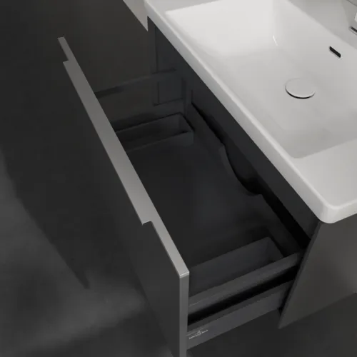 Obrázek VILLEROY BOCH Subway 3.0 Vanity unit, 1 zásuvka, 772 x 429 x 478 mm, grafitová barva #C57300VR