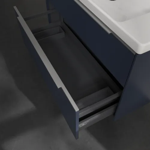 Bild von VILLEROY BOCH Subway 3.0 Waschbeckenunterschrank, mit Beleuchtung, 2 Auszüge, 973 x 576 x 478 mm, Marine Blue #C570L0VQ