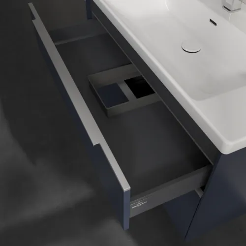 Bild von VILLEROY BOCH Subway 3.0 Waschbeckenunterschrank, mit Beleuchtung, 2 Auszüge, 973 x 576 x 478 mm, Marine Blue #C570L0VQ