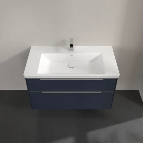 Bild von VILLEROY BOCH Subway 3.0 Waschbeckenunterschrank, mit Beleuchtung, 2 Auszüge, 973 x 576 x 478 mm, Marine Blue #C570L0VQ