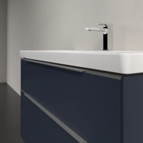 Bild von VILLEROY BOCH Subway 3.0 Waschbeckenunterschrank, mit Beleuchtung, 2 Auszüge, 973 x 576 x 478 mm, Marine Blue #C570L0VQ