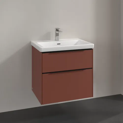 Bild von VILLEROY BOCH Subway 3.0 Waschbeckenunterschrank, 2 Auszüge, 622 x 576 x 478 mm, Wine Red #C57601AH