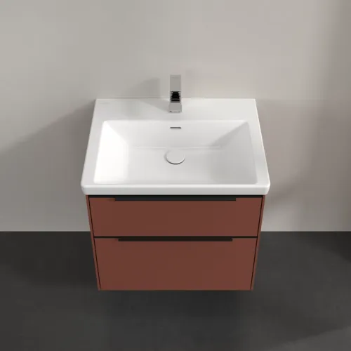 Bild von VILLEROY BOCH Subway 3.0 Waschbeckenunterschrank, 2 Auszüge, 622 x 576 x 478 mm, Wine Red #C57601AH