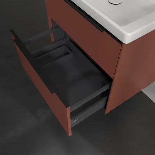 Bild von VILLEROY BOCH Subway 3.0 Waschbeckenunterschrank, 2 Auszüge, 622 x 576 x 478 mm, Wine Red #C57601AH