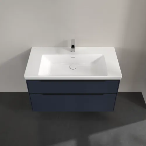 Bild von VILLEROY BOCH Subway 3.0 Waschbeckenunterschrank, mit Beleuchtung, 2 Auszüge, 973 x 576 x 478 mm, Marine Blue #C570L1VQ
