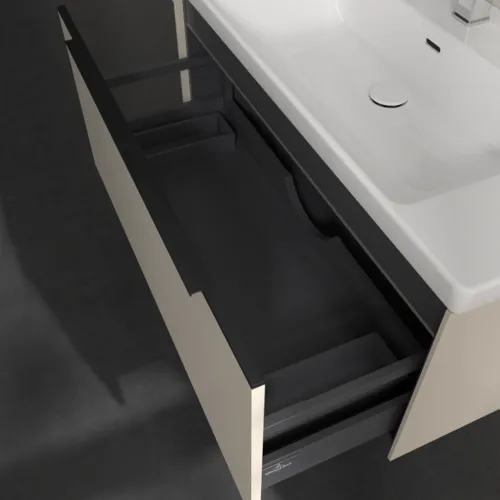 Bild von VILLEROY BOCH Subway 3.0 Waschbeckenunterschrank, mit Beleuchtung, 1 Auszug, 973 x 429 x 478 mm, Cashmere Grey #C569L1VN