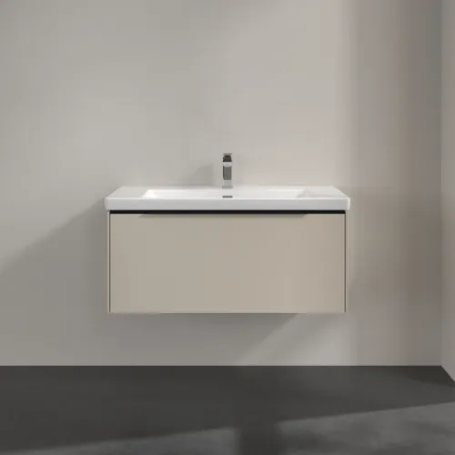 Bild von VILLEROY BOCH Subway 3.0 Waschbeckenunterschrank, mit Beleuchtung, 1 Auszug, 973 x 429 x 478 mm, Cashmere Grey #C569L1VN