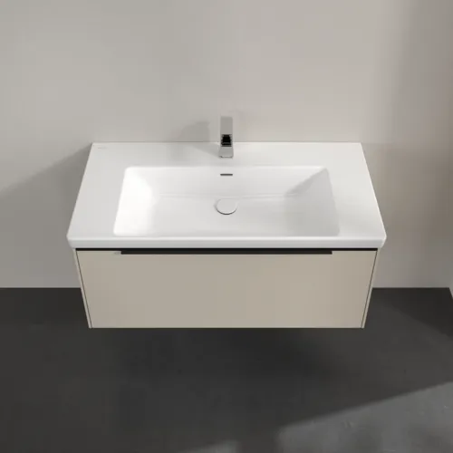 Bild von VILLEROY BOCH Subway 3.0 Waschbeckenunterschrank, mit Beleuchtung, 1 Auszug, 973 x 429 x 478 mm, Cashmere Grey #C569L1VN
