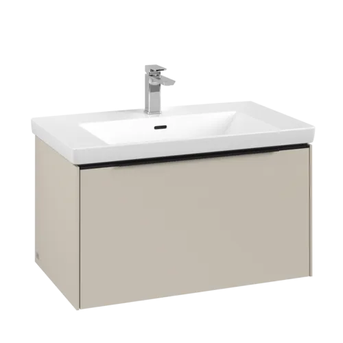 VILLEROY BOCH Subway 3.0 Vanity unit, 1 pull-out compartment, 772 x 429 x 478 mm, Cashmere Grey #C57301VN resmi