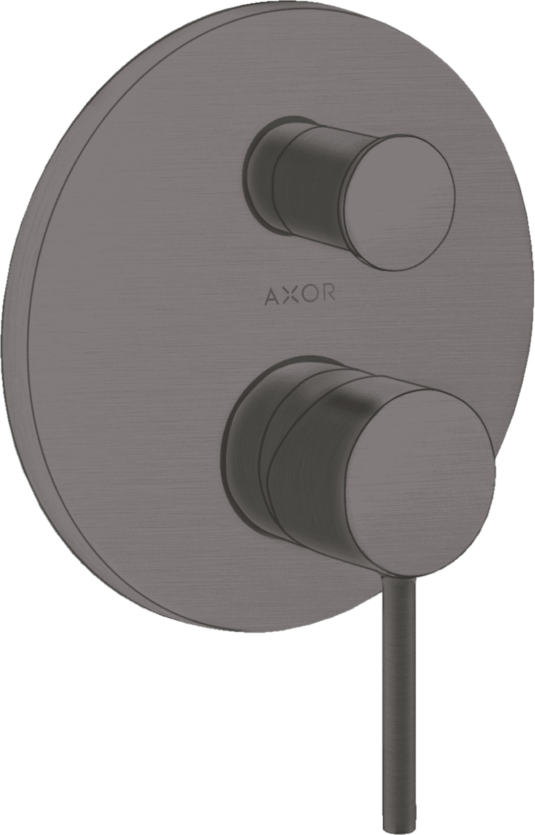 HANSGROHE AXOR Starck Einhebel-Wannenmischer Unterputz mit Pingriff und integrierter Sicherungskombination nach EN1717 #10418340 - Brushed Black Chrome