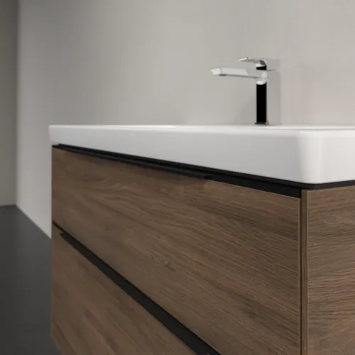 Bild von VILLEROY BOCH Subway 3.0 Waschbeckenunterschrank, mit Beleuchtung, 2 Auszüge, 973 x 576 x 478 mm, Arizona Oak #C570L1VH