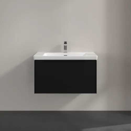 Bild von VILLEROY BOCH Subway 3.0 Waschbeckenunterschrank, 1 Auszug, 772 x 429 x 478 mm, Volcano Black #C57301VL
