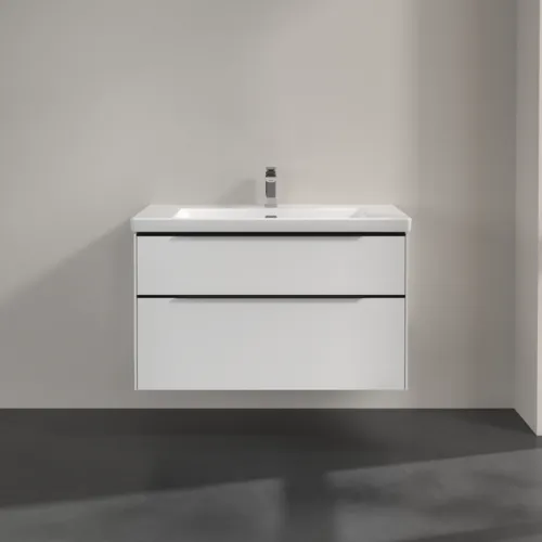 Bild von VILLEROY BOCH Subway 3.0 Waschbeckenunterschrank, mit Beleuchtung, 2 Auszüge, 973 x 576 x 478 mm, Pure White #C570L1VF