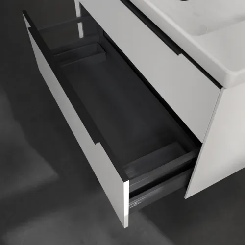 Bild von VILLEROY BOCH Subway 3.0 Waschbeckenunterschrank, mit Beleuchtung, 2 Auszüge, 973 x 576 x 478 mm, Pure White #C570L1VF
