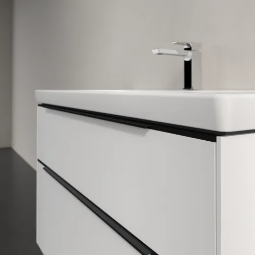Bild von VILLEROY BOCH Subway 3.0 Waschbeckenunterschrank, mit Beleuchtung, 2 Auszüge, 973 x 576 x 478 mm, Pure White #C570L1VF