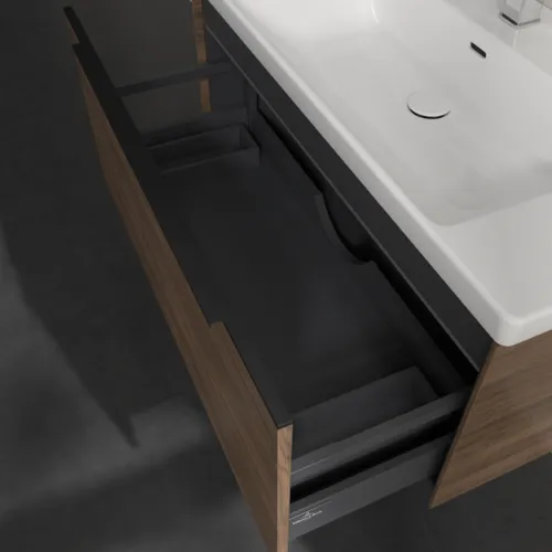 Bild von VILLEROY BOCH Subway 3.0 Waschbeckenunterschrank, mit Beleuchtung, 1 Auszug, 973 x 429 x 478 mm, Arizona Oak #C569L1VH