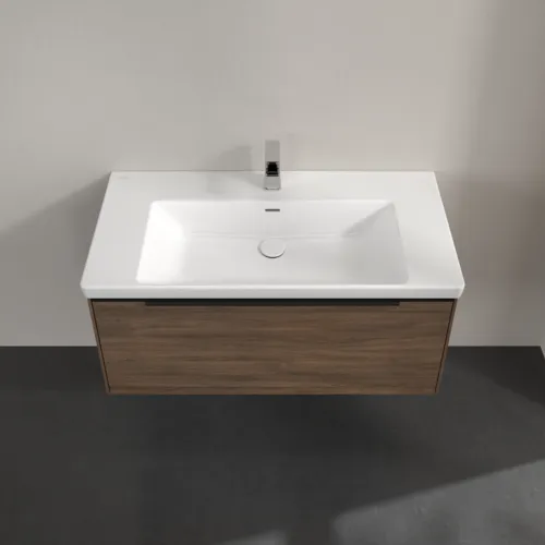 Bild von VILLEROY BOCH Subway 3.0 Waschbeckenunterschrank, mit Beleuchtung, 1 Auszug, 973 x 429 x 478 mm, Arizona Oak #C569L1VH