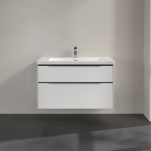 Bild von VILLEROY BOCH Subway 3.0 Waschbeckenunterschrank, mit Beleuchtung, 2 Auszüge, 973 x 576 x 478 mm, Brilliant White #C570L1VE