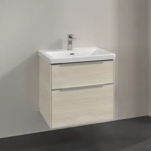 Bild von VILLEROY BOCH Subway 3.0 Waschbeckenunterschrank, 2 Auszüge, 622 x 576 x 478 mm, White Oak #C57600AA