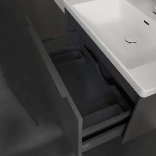 Picture of VILLEROY BOCH Subway 3.0 Vanity unit, 1 pull-out compartment, 772 x 429 x 478 mm, Graphite #C57302VR