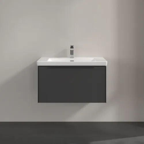 Picture of VILLEROY BOCH Subway 3.0 Vanity unit, 1 pull-out compartment, 772 x 429 x 478 mm, Graphite #C57302VR