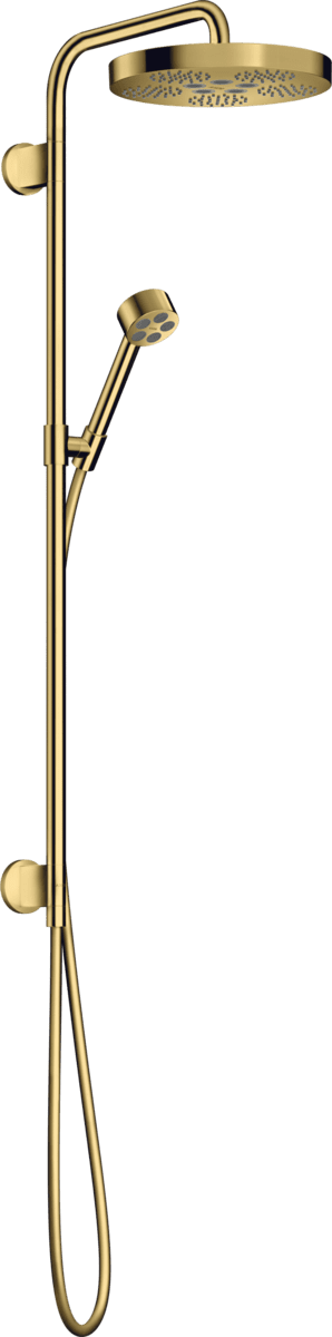 HANSGROHE AXOR One Showerpipe 280 1jet Unterputz #48790990 - Polished Gold Optic