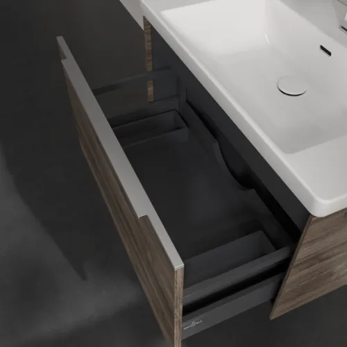 Bild von VILLEROY BOCH Subway 3.0 Waschbeckenunterschrank, 1 Auszug, 772 x 429 x 478 mm, Stone Oak #C57300RK