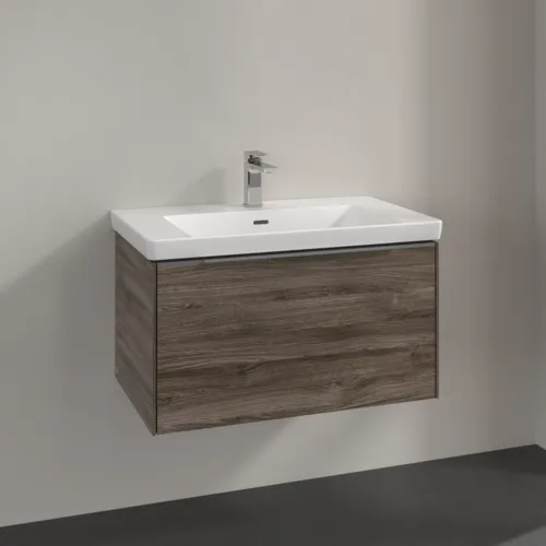 Bild von VILLEROY BOCH Subway 3.0 Waschbeckenunterschrank, 1 Auszug, 772 x 429 x 478 mm, Stone Oak #C57300RK