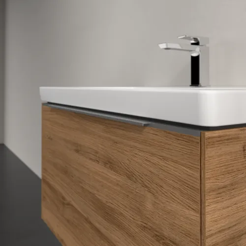 Bild von VILLEROY BOCH Subway 3.0 Waschbeckenunterschrank, 1 Auszug, 772 x 429 x 478 mm, Kansas Oak #C57300RH