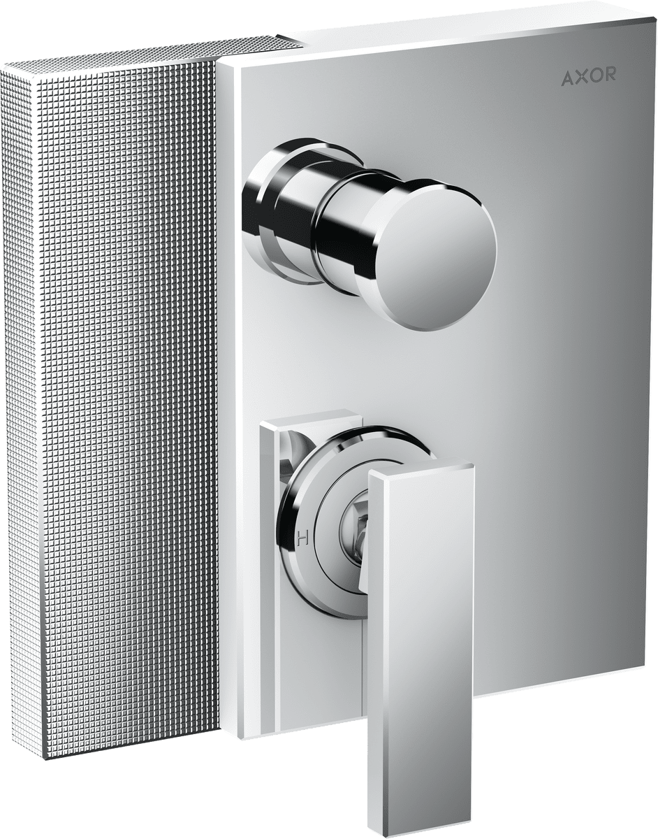Picture of HANSGROHE AXOR Edge Single lever bath mixer for concealed installation with integrated security combination according to EN1717 - diamond cut #46421000 - Chrome